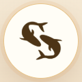 Pisces zodiac symbol